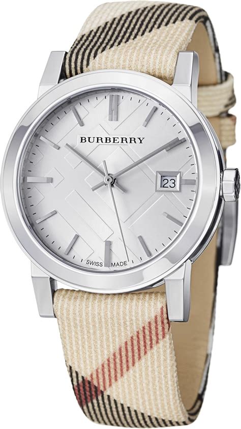 burberry watch leather strap|burberry watch men's leather strap.